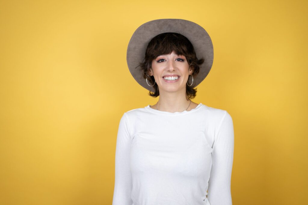 Bright smile after professional teeth whitening