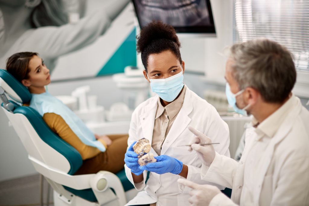 Dentist in Walnut Creek explaining stress-related oral health problems