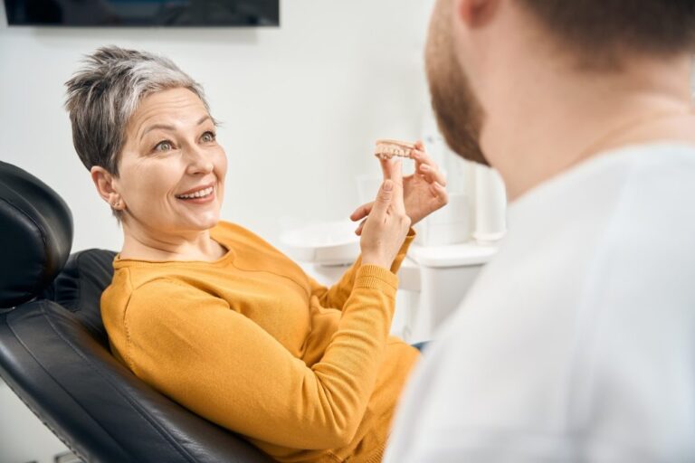 Dentist in Walnut Creek placing a same-day dental crown